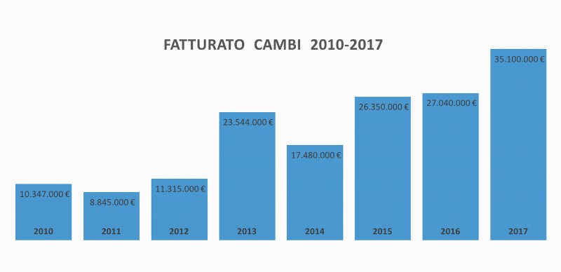 Fatturato Cambi 2010-2017