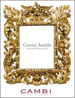 Cornice barocca in legno dorato (Fine XVII secolo) - Asta Antiquariato e  dipinti - Casa d'aste La Rosa