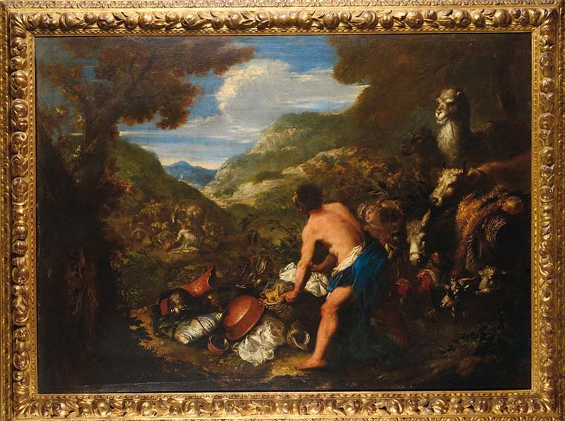 Bartolomeo Guidobono (Savona 1654 - Torino 1709), Il viaggio di Giacobbe