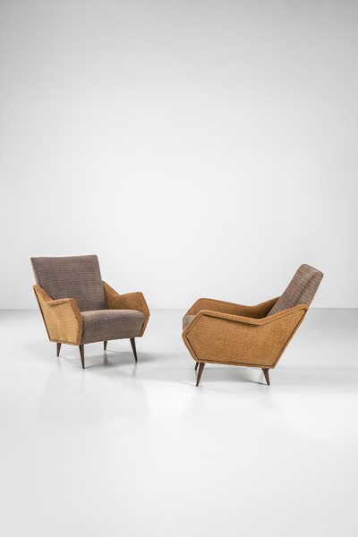 Rara coppia di poltrone Gio Ponti