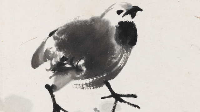Video Fine Asian Works of Art | Gallina con pulcini di Xu Bei Hong (1895-1953)
